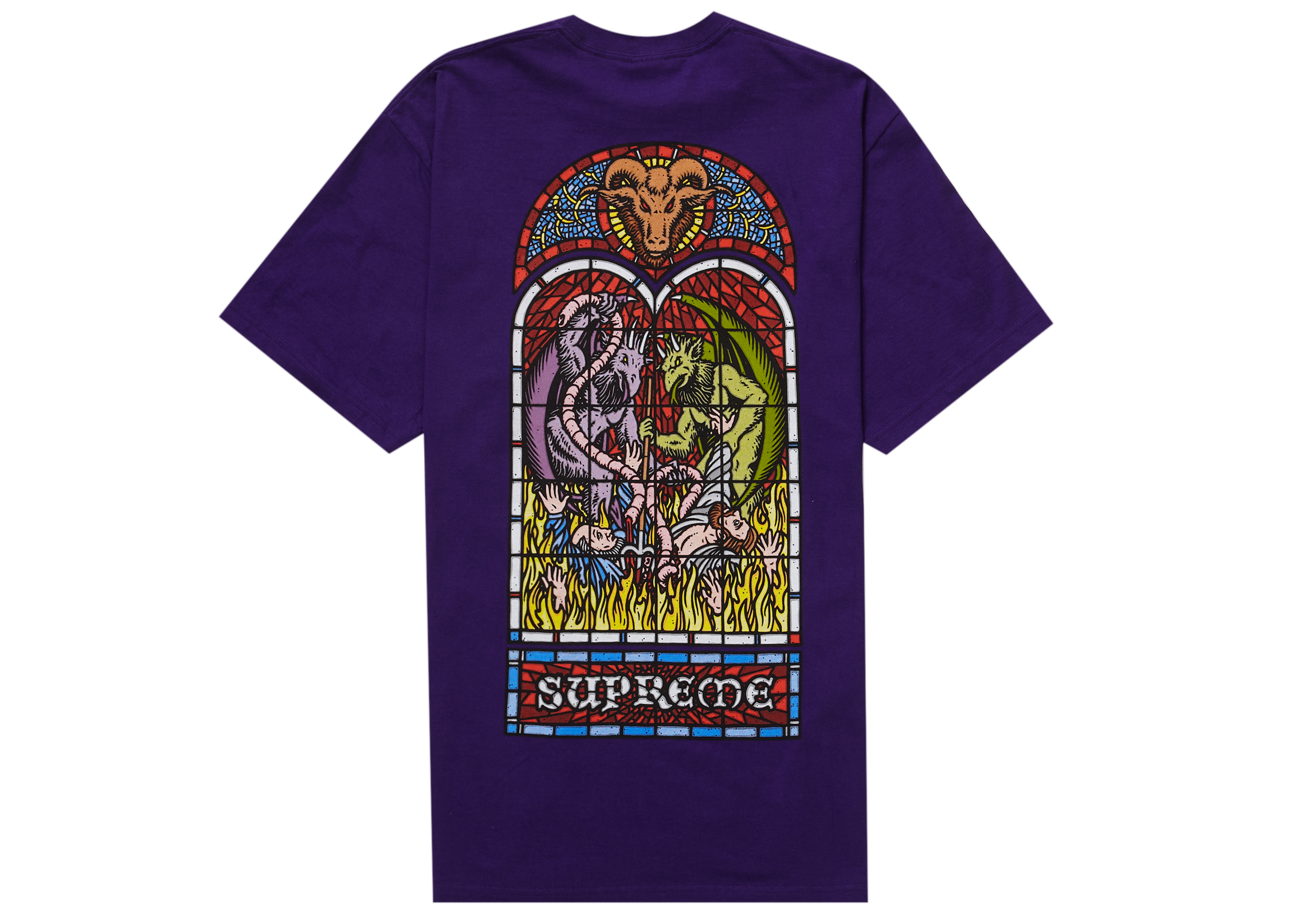 Supreme Worship Tee Purple Men's - FW23 - US