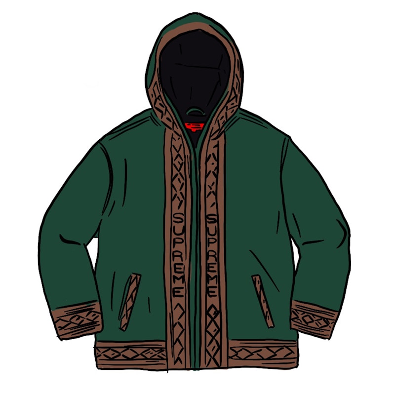 Supreme Woven Hooded Jacket Green - SS20 Men's - GB