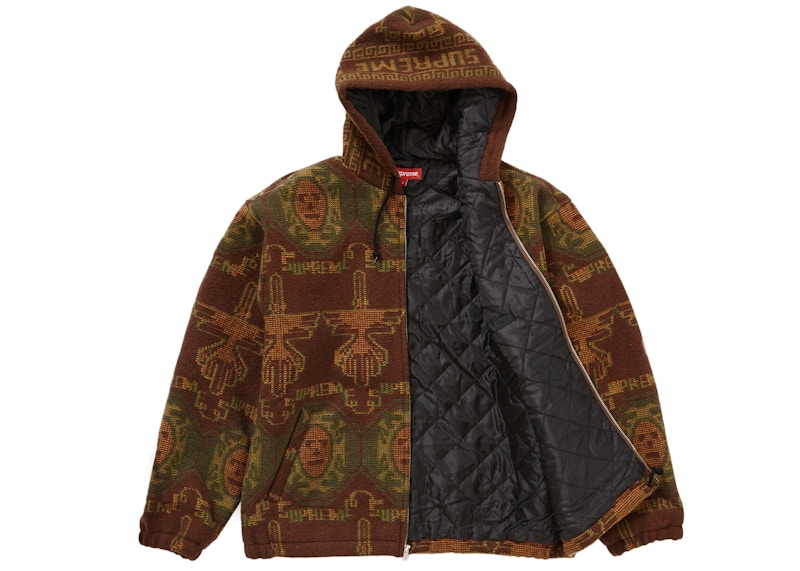 Supreme Woven Hooded Jacket Rust Men's - FW22 - US