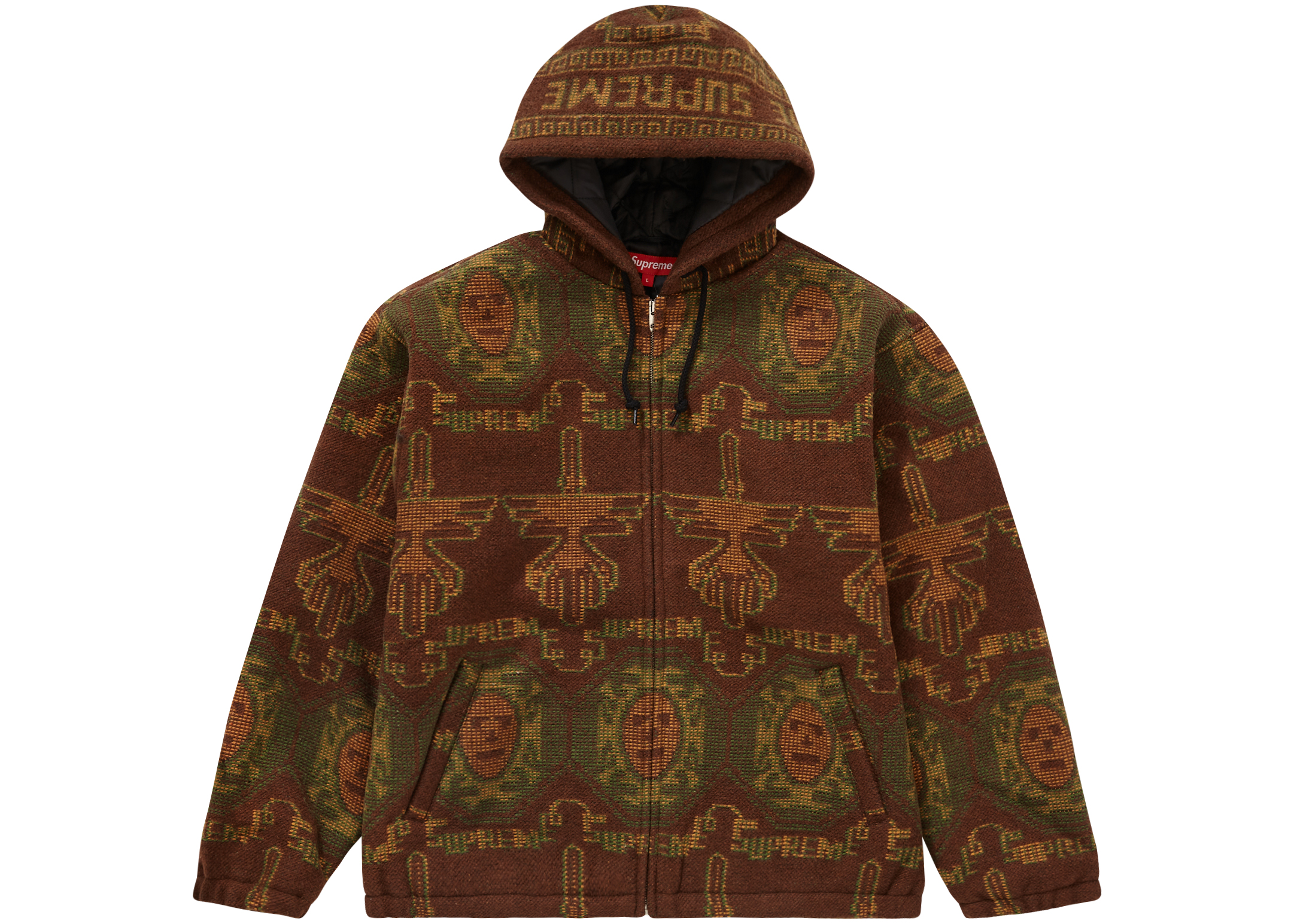 Supreme Woven Hooded Jacket Rust Men's - FW22 - US