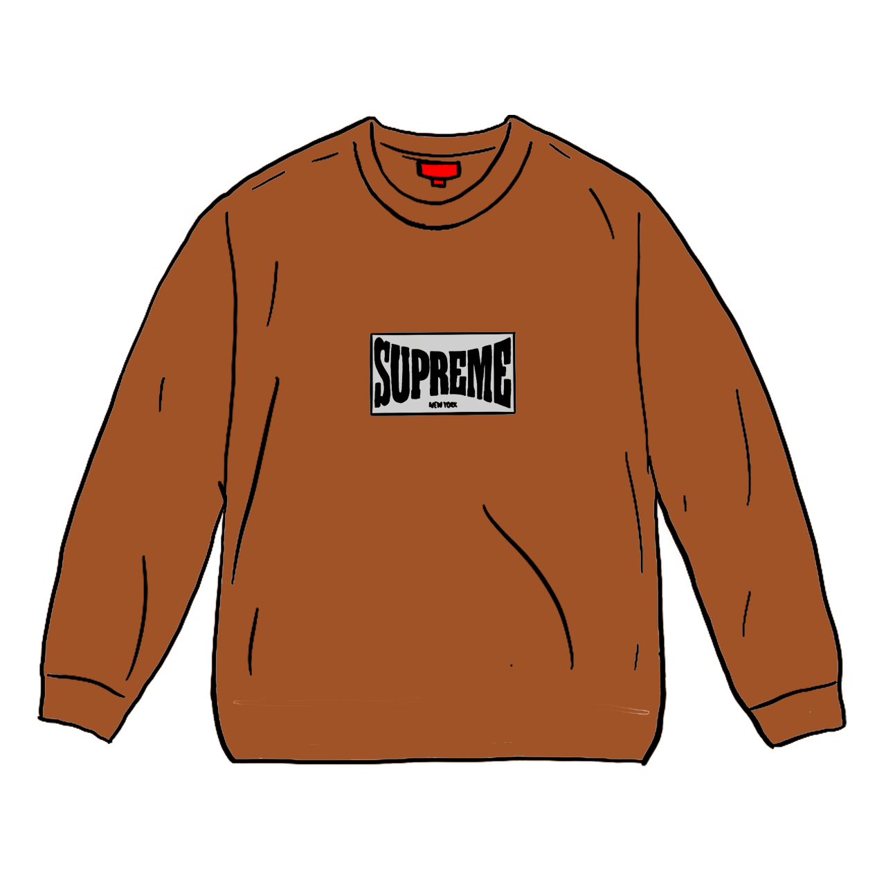 Tシャツ/カットソー(七分/長袖)Supreme Woven Label L/S Top Rust ロンT |  mace.macecorporation.com - Tシャツ/カットソー(七分/長袖)