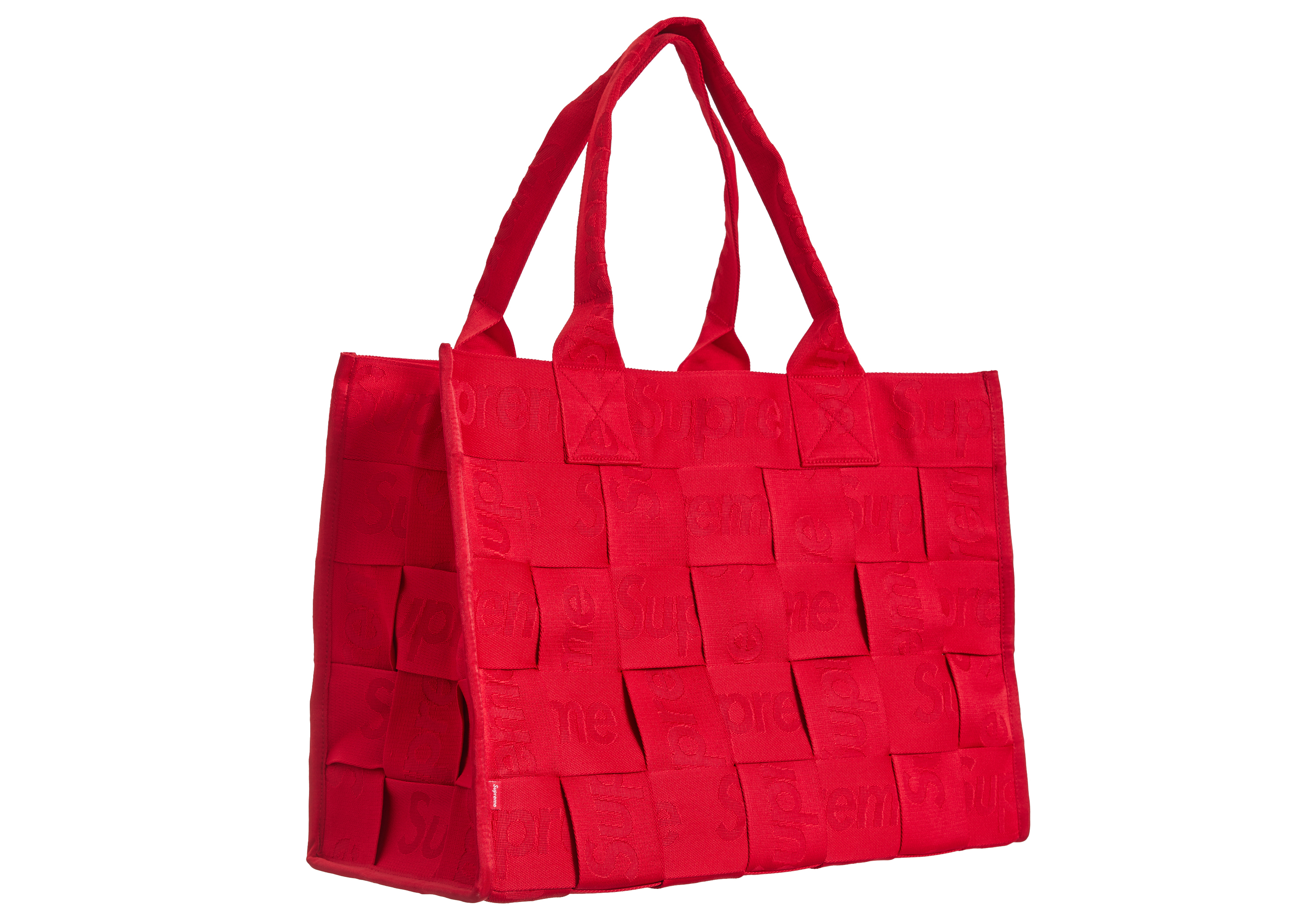 Supreme Woven Large Tote Bag Red - SS23 - US