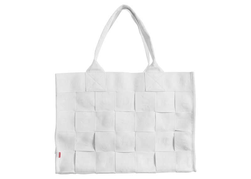 Supreme Woven Shoulder Bag White 白-