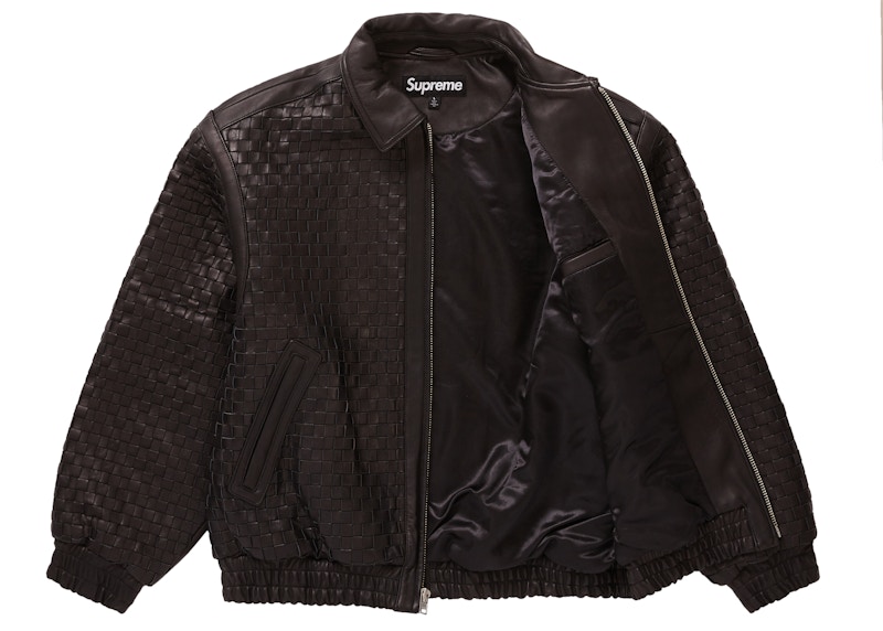 Woven Leather Varsity Jacket - fall winter 2023 - Supreme