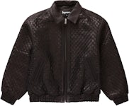 Wool/Leather Red Louis Vuitton Dreaming Pop Smoke Varsity Jacket