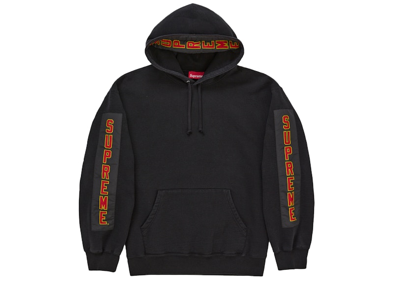 T*u様 【希少】Supreme Woven Patches Hooded Supreme Woven Patches Hooded Sweatshirt Black Men's - FW25 - US