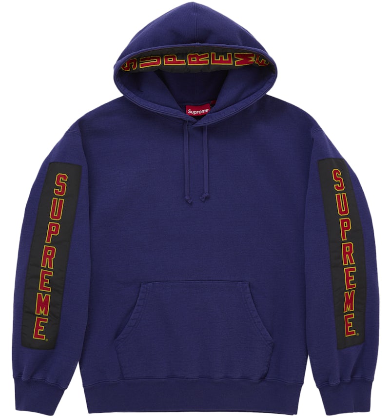 Supreme Woven Patches Hooded Sweatshirt Royal Men's FW25 GB