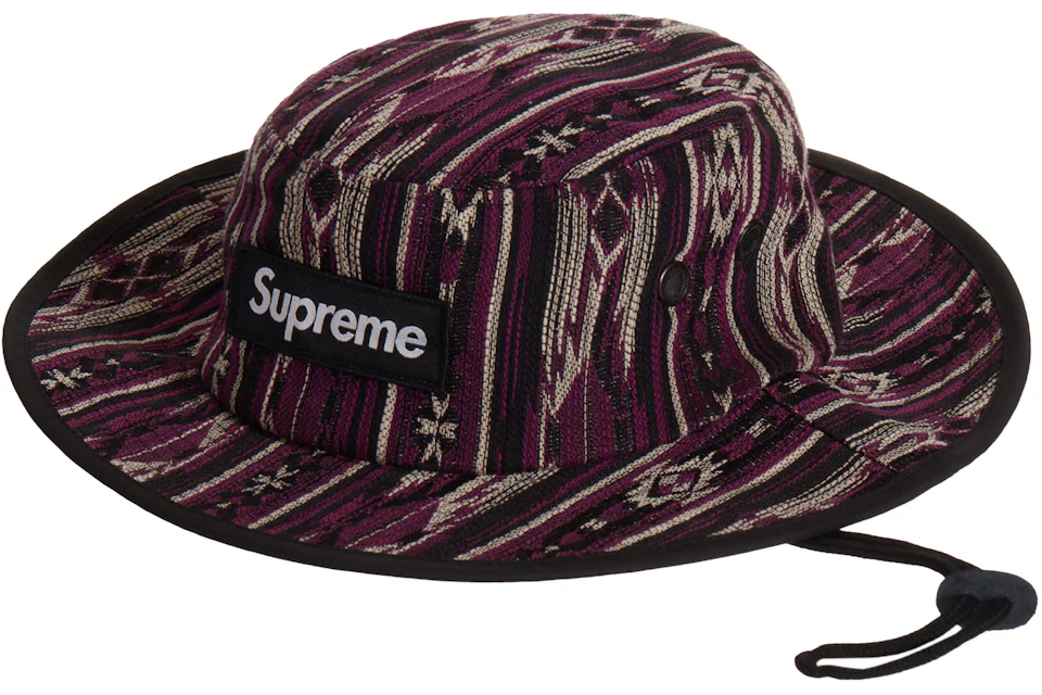 Supreme Woven Pattern Boonie Purple - FW22 - US