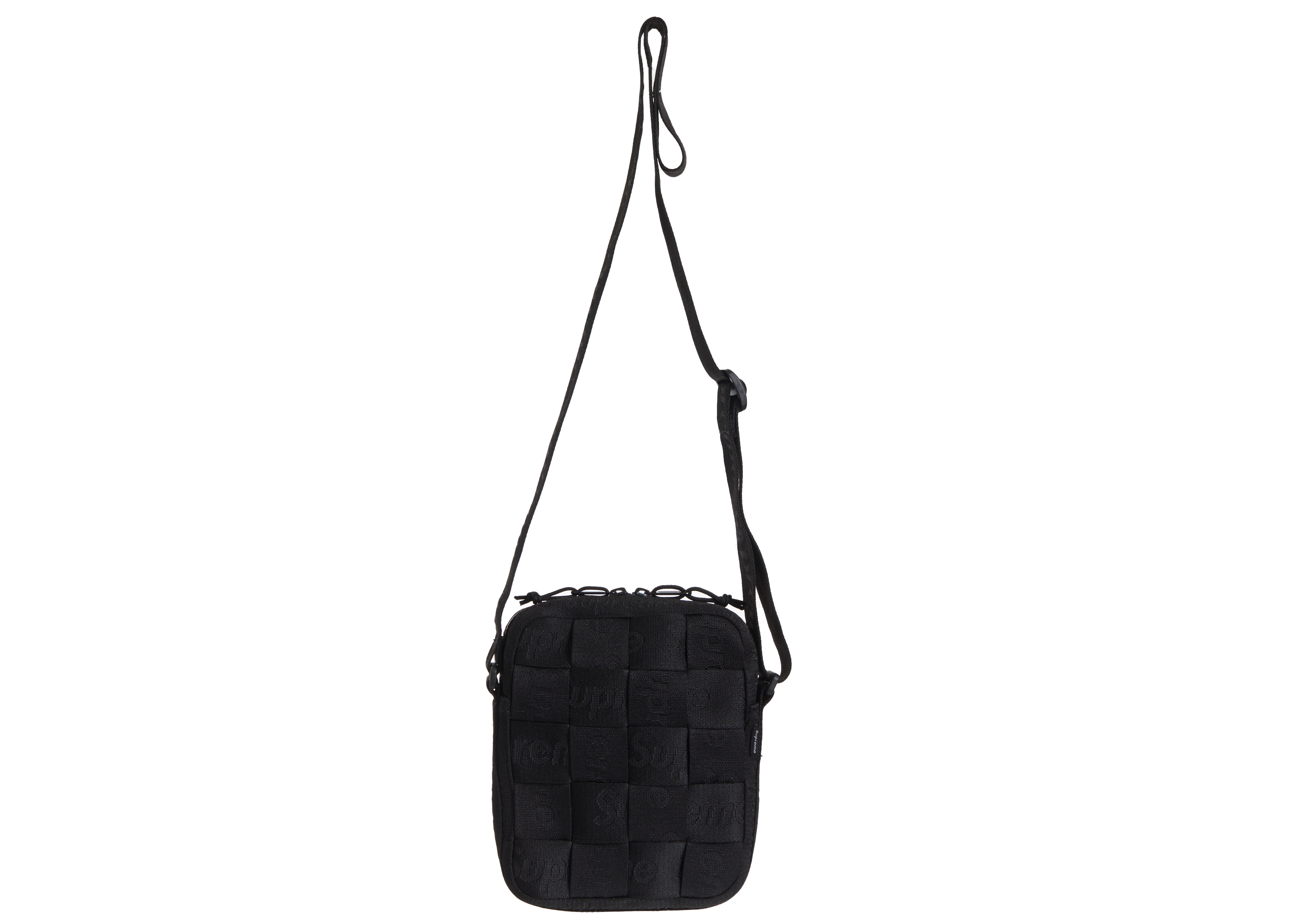 Supreme Woven Shoulder Bag Black - SS23 - GB