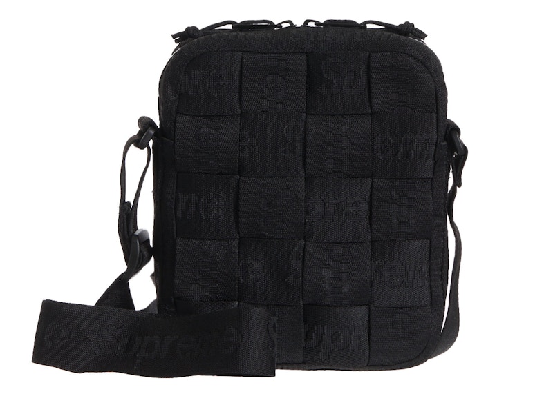 Supreme Woven Shoulder Bag Black - SS23 - US