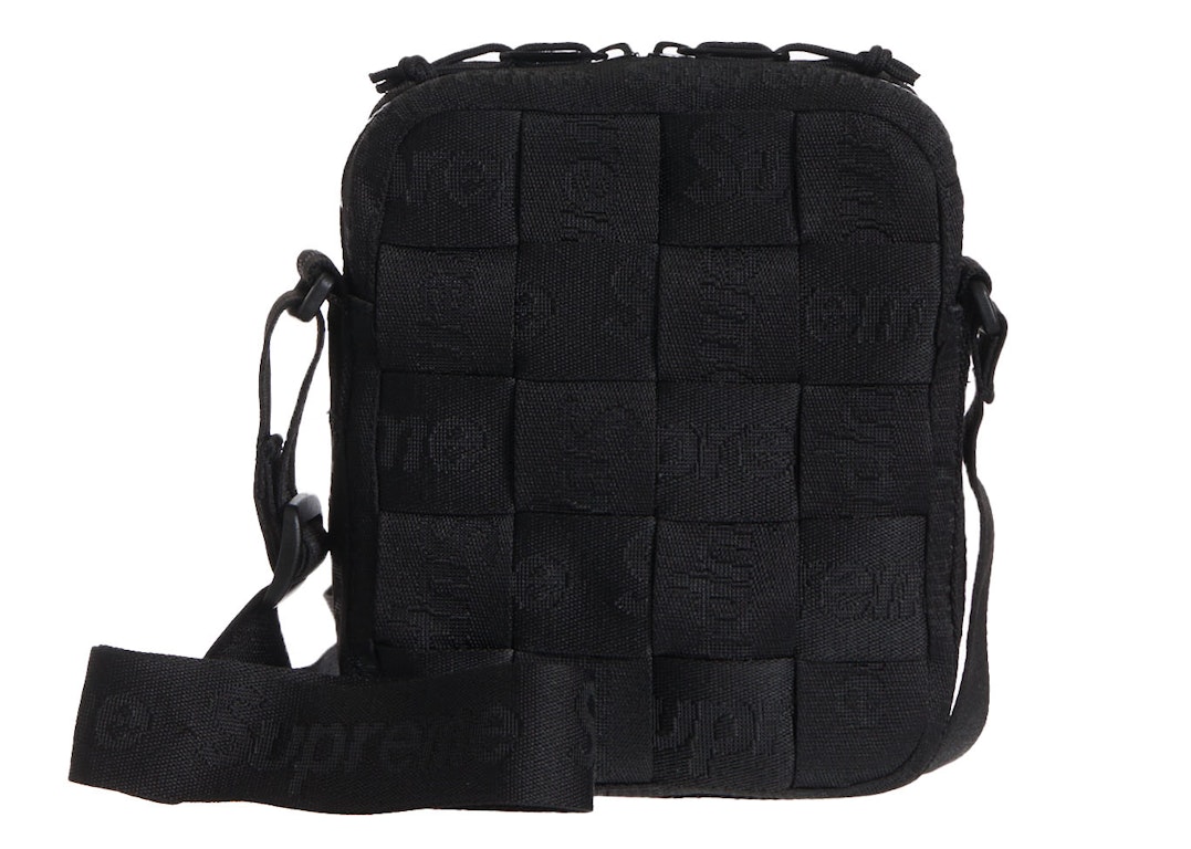 Pre-owned Supreme Woven Shoulder Bag Black