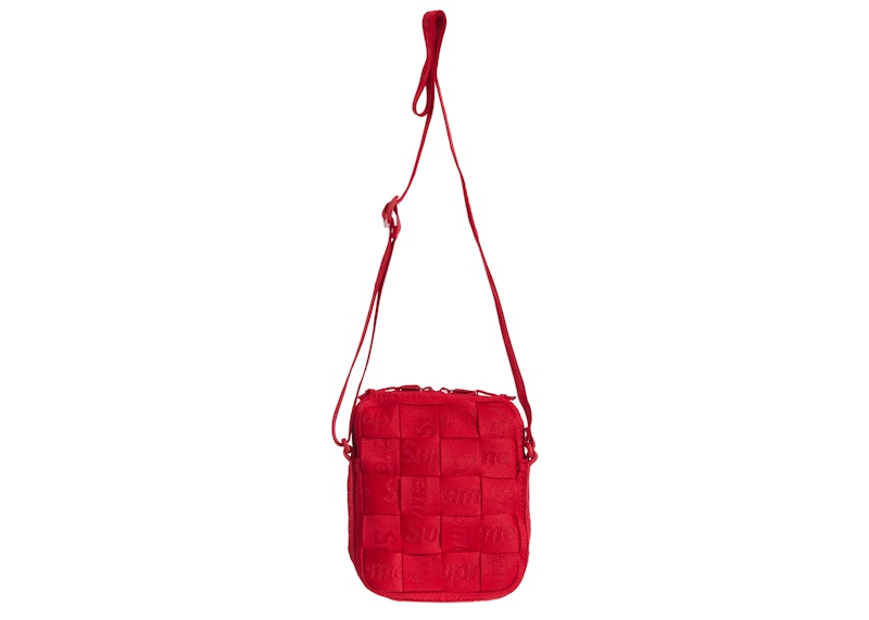 Supreme Woven Shoulder Bag Red