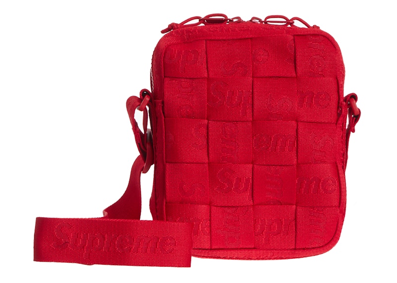 Supreme Woven Shoulder Bag Red