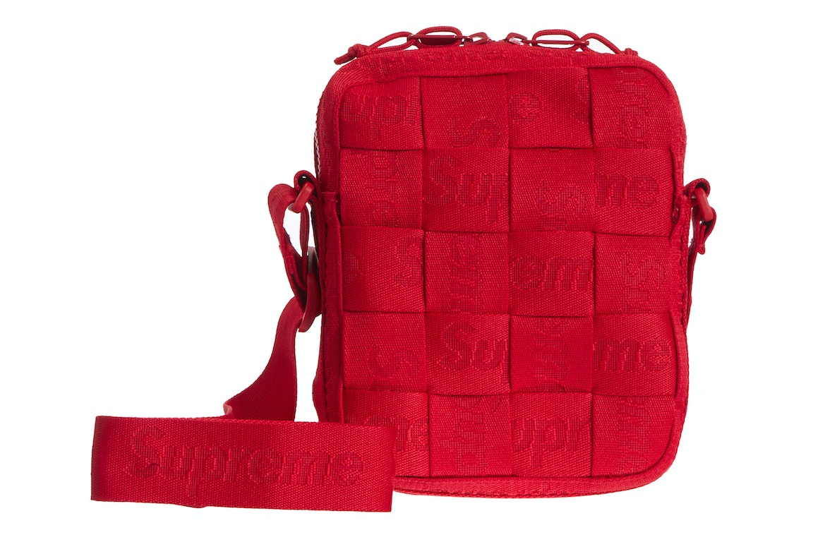 Pre-owned Supreme Woven Shoulder Bag Red