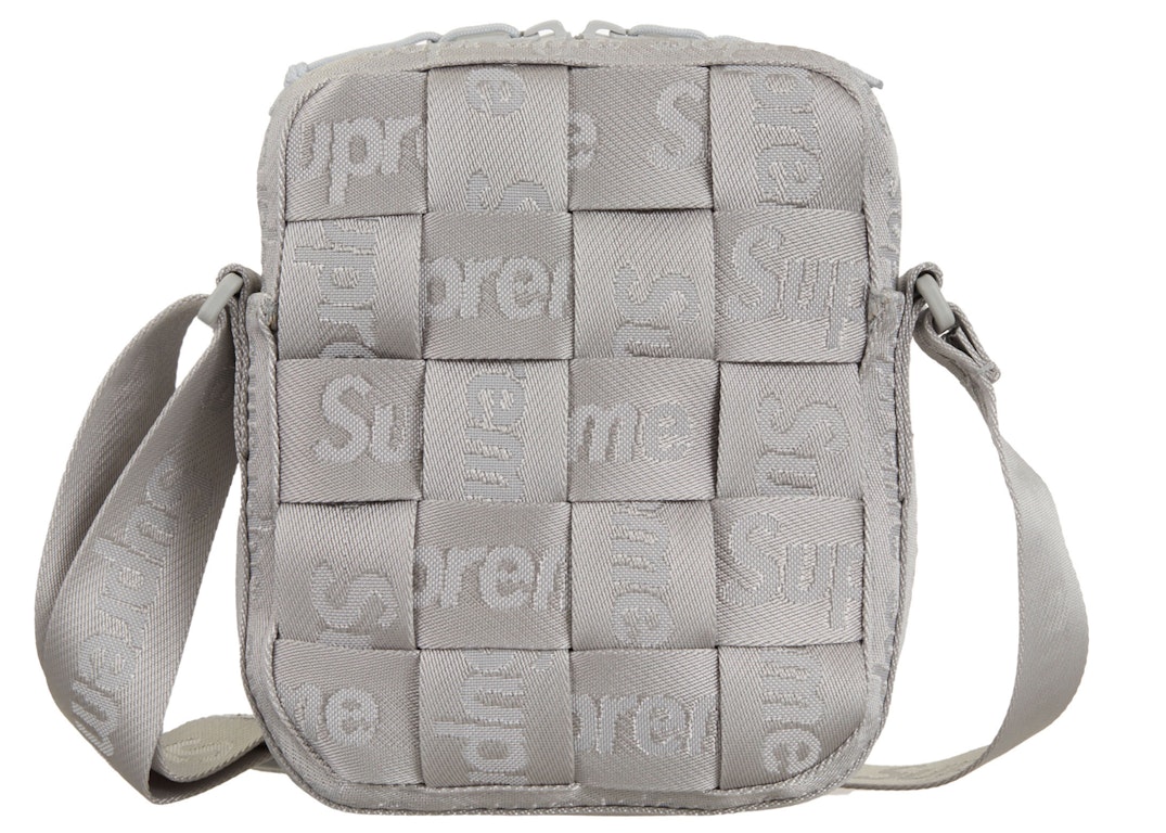 Pre-owned Supreme Woven Shoulder Bag Ss24 Grey
