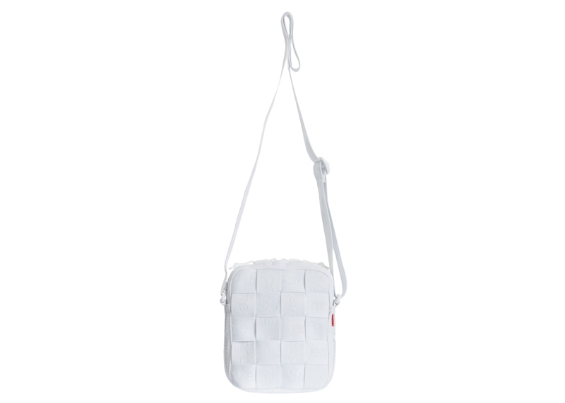 Supreme Woven Shoulder Bag White