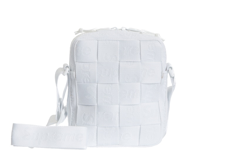 Supreme Woven Shoulder Bag White