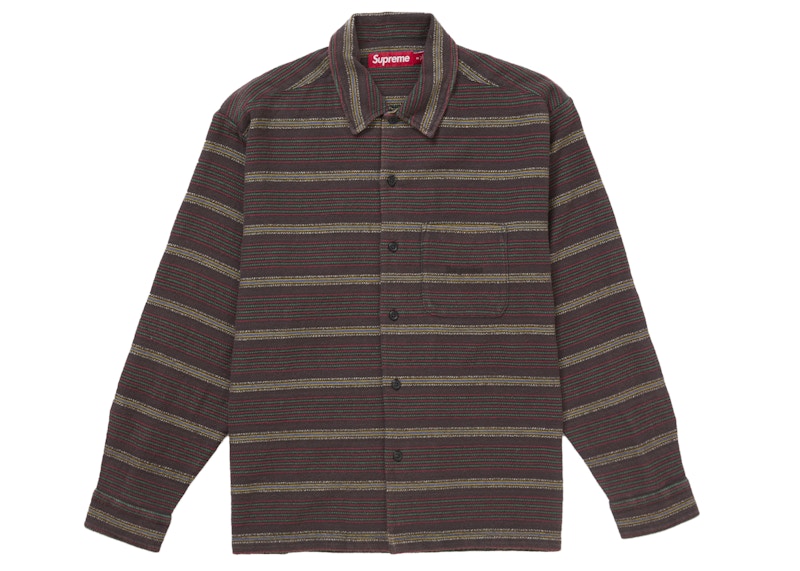 Woven Stripe Shirt Faded Black メンズ - FW24 - JP