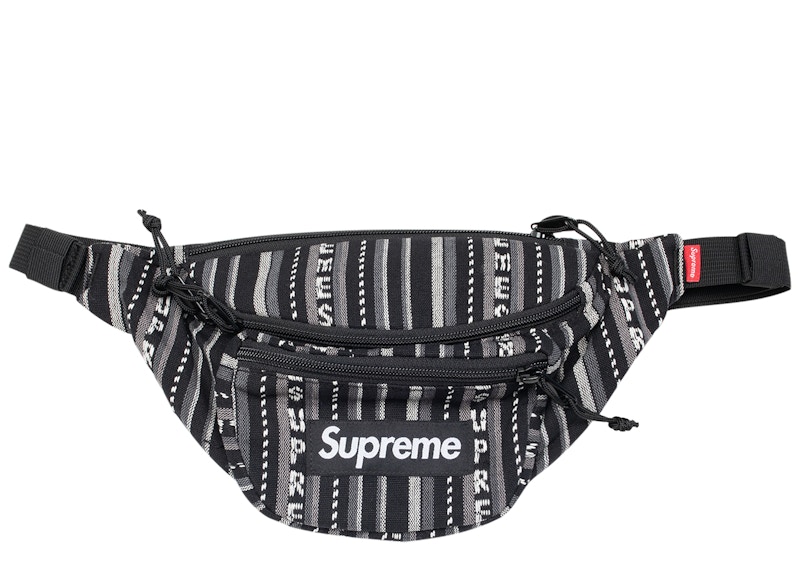 Supreme 20SS Woven Stripe Waist Bag-