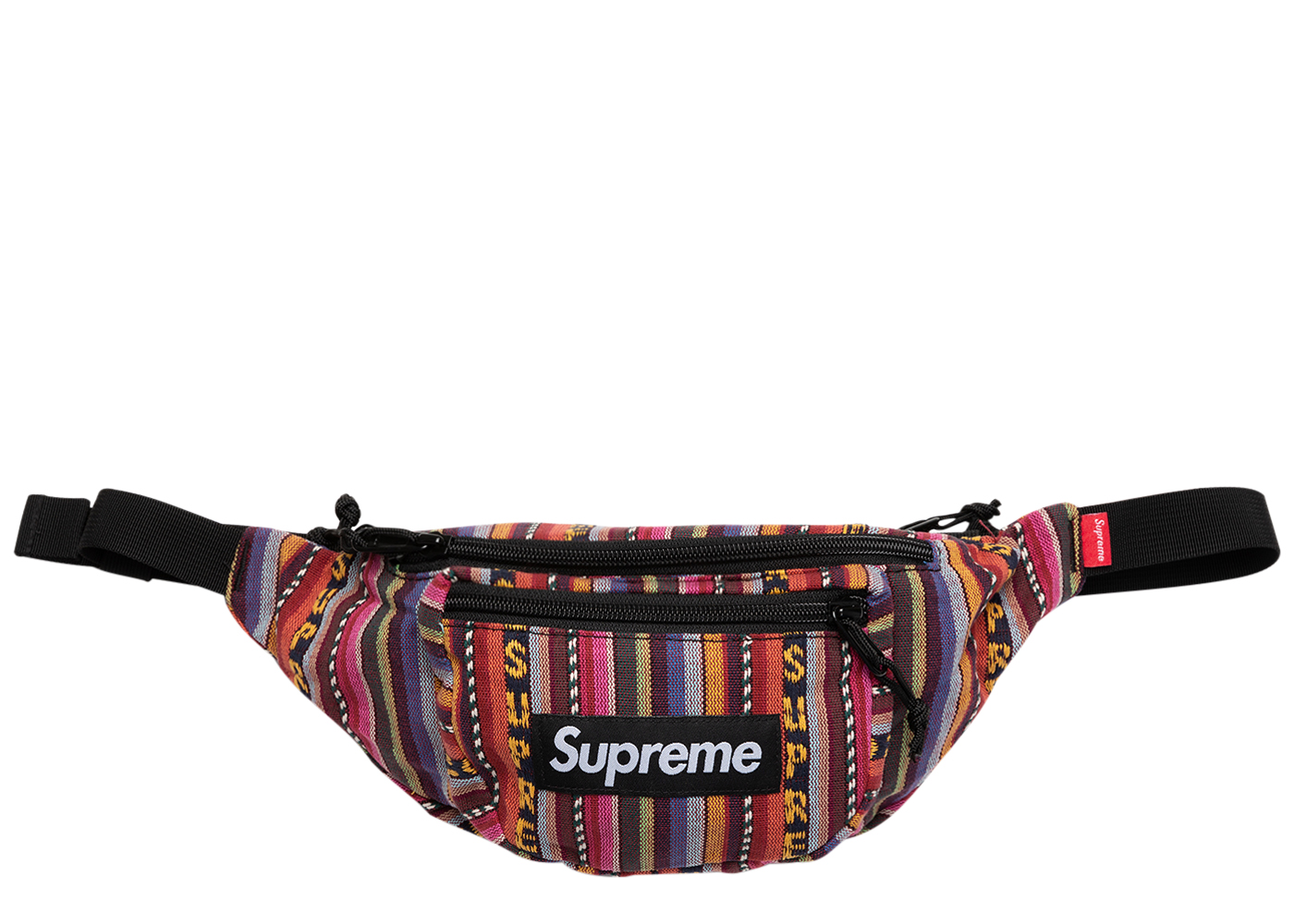 Supreme Woven Stripe Waist Bag Multicolor - SS20