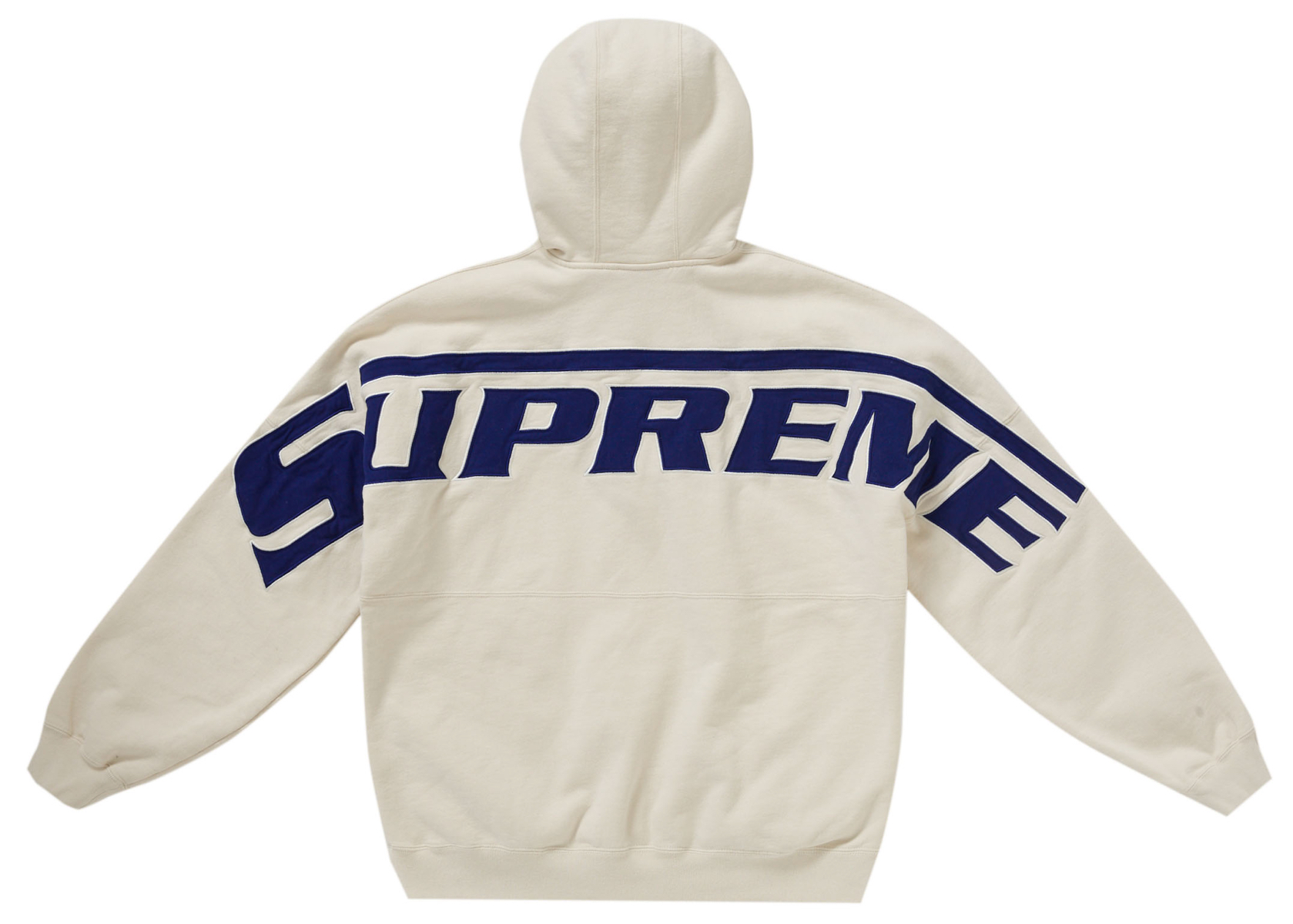 Supreme Wrapped Half Zip Hooded Sweatshirt Stone