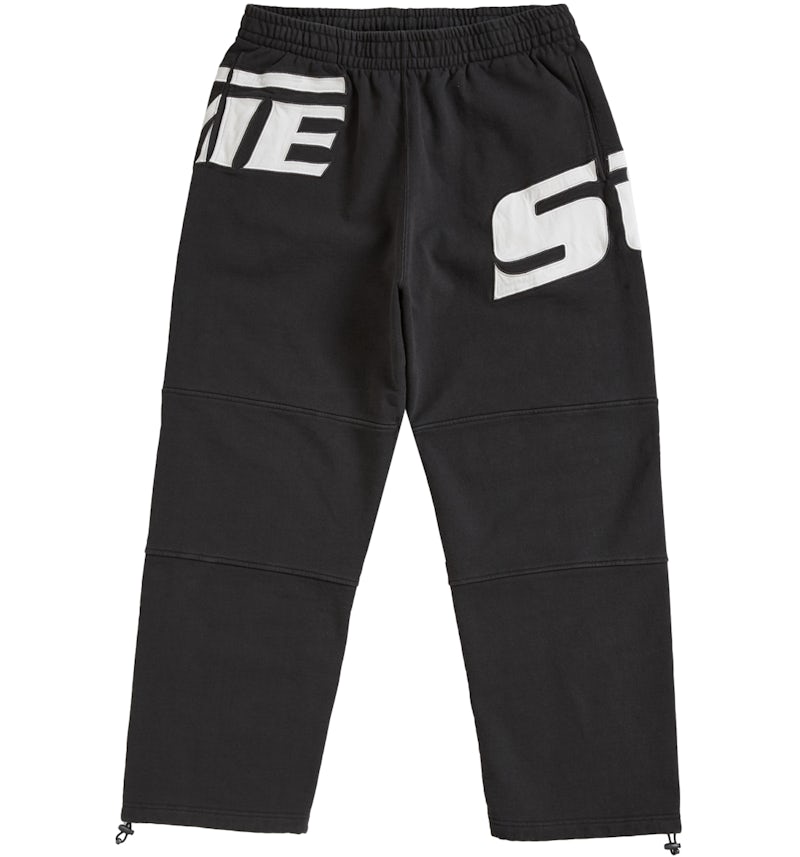 Pantalón de chándal Supreme Wrapped Negro Lavado Hombre