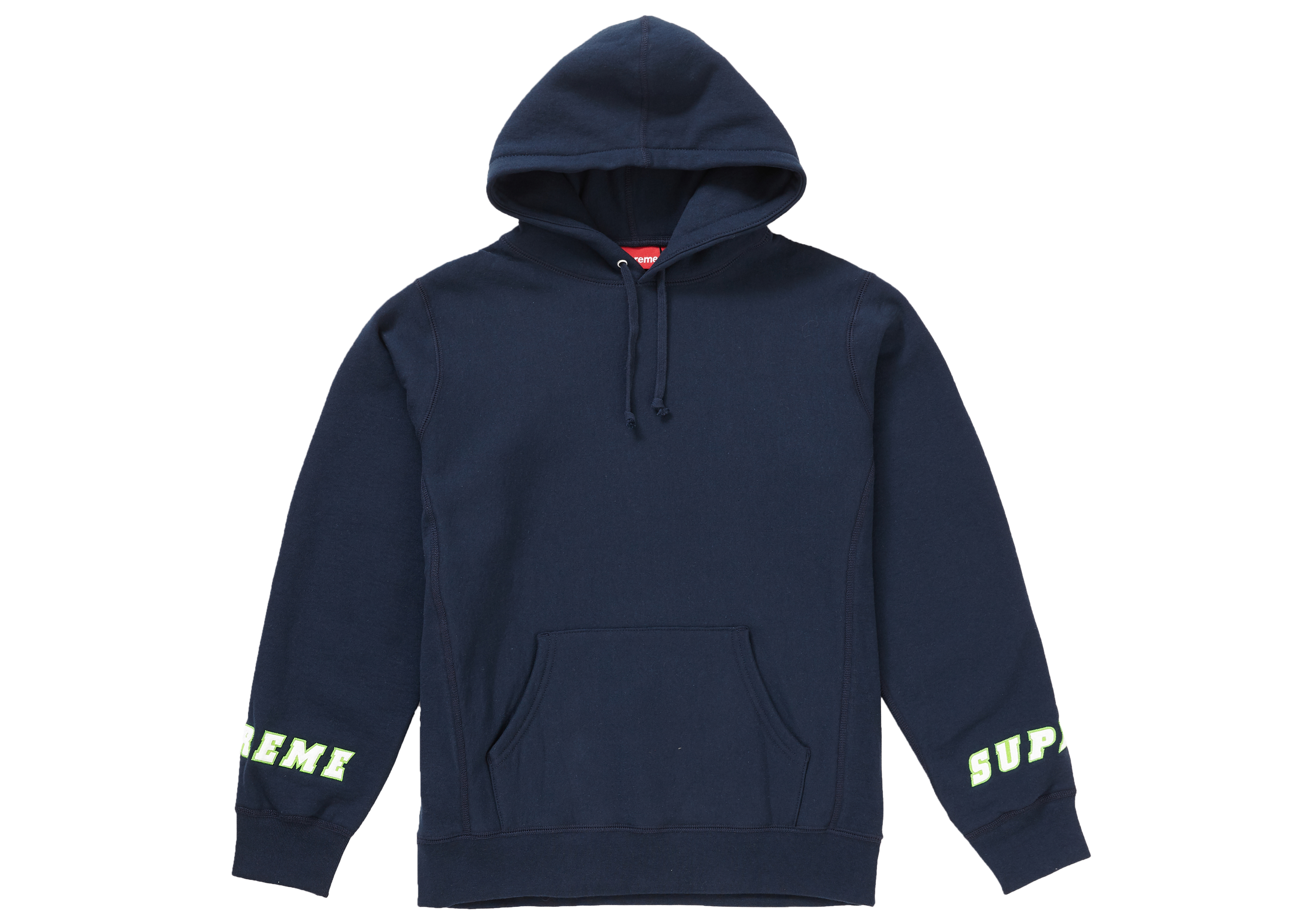 Supreme Wrist Logo Hooded Sweatshirt Navy メンズ - SS19 - JP