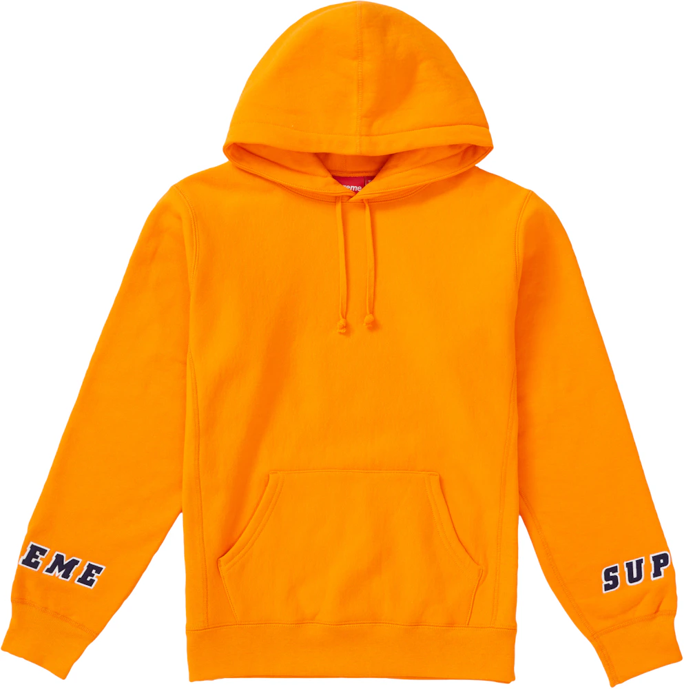 Supreme Wrist Logo Hooded Sweatshirt Orange Men's - SS19 - US