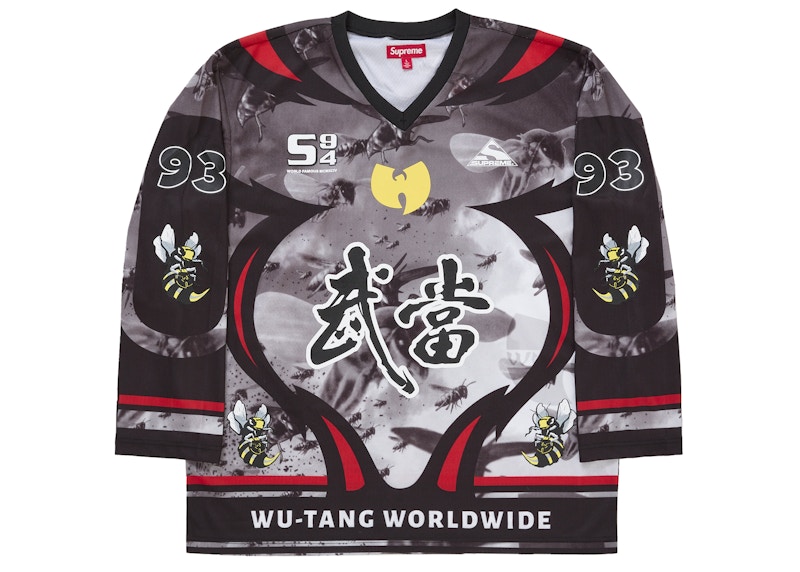 Supreme Wu-Tang Clan Hockey Jersey Black Men's - FW25 - US