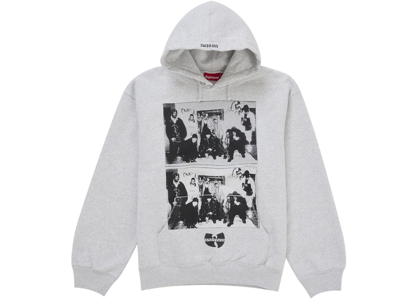 Supreme Wu-Tang Clan Hooded Sweatshirt Heather Grey Men's FW25 US