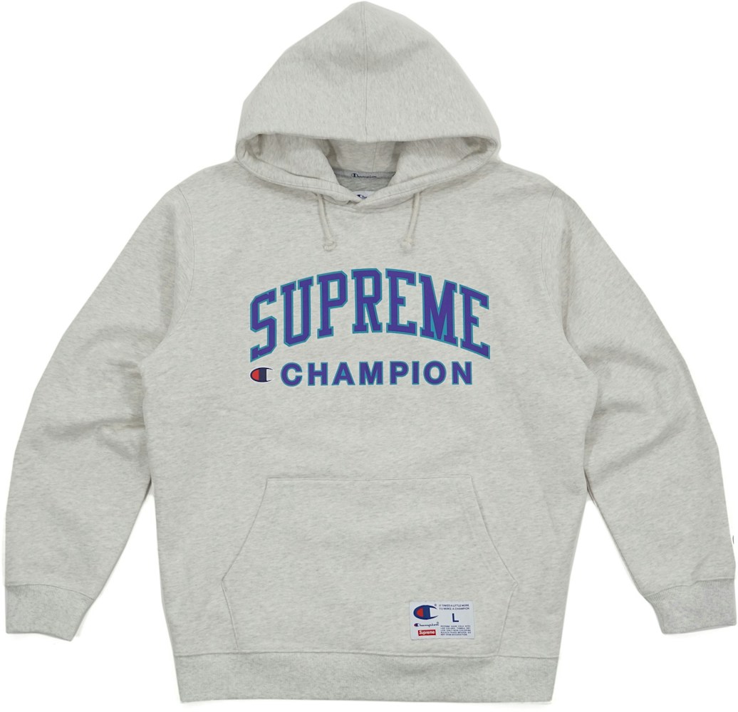 Supreme X Champion Sweatshirt Ash Grey SS17