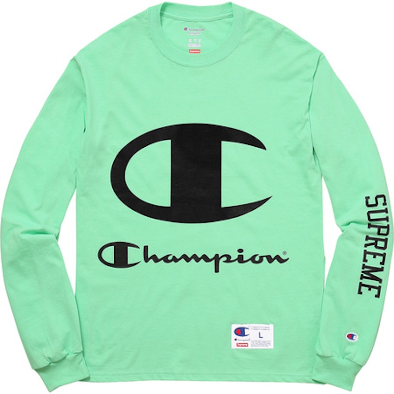 Supreme x champion ls 2024 tee