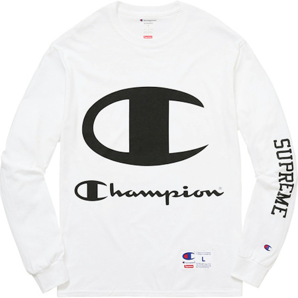 Supreme X Champion LS White - SS17