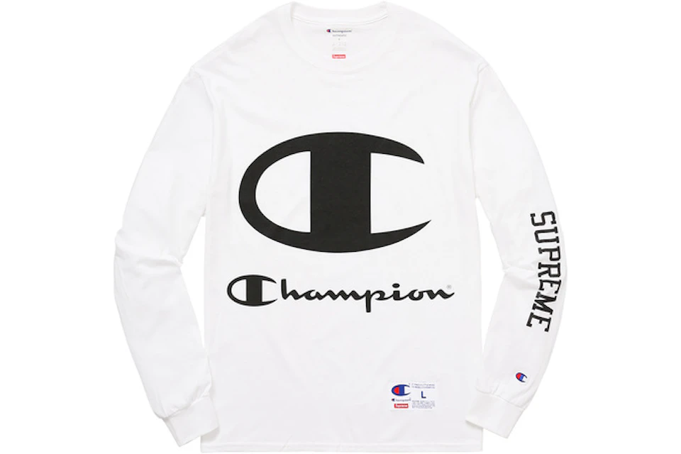 Supreme Champion LS Tee White - SS17 - US