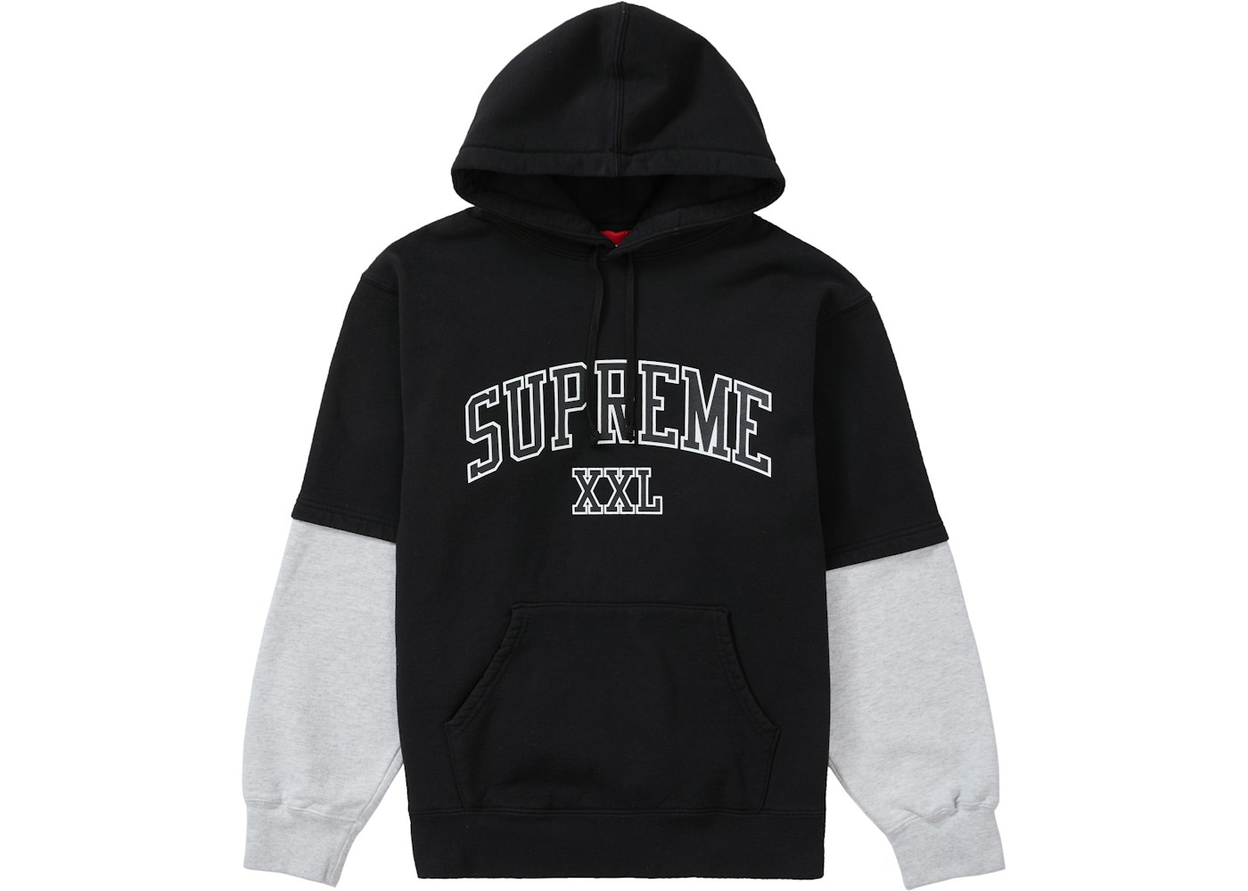 Supreme Xxl Hooded Sweatshirt Black Ss