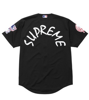 Supreme Yankees Baseball Jersey Black メンズ - SS15 - JP