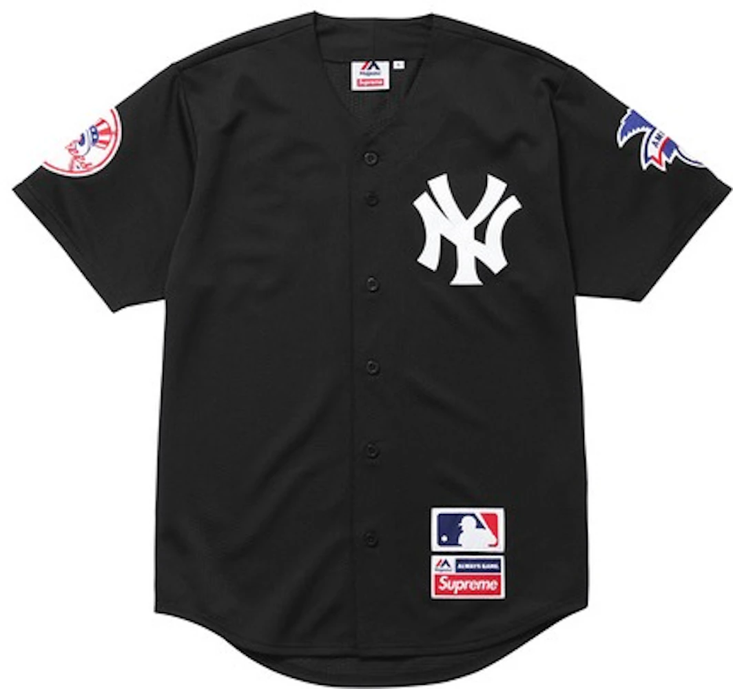 Supreme Yankees Baseball Jersey Black