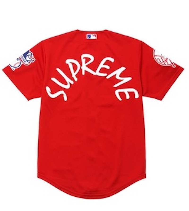 Supreme Yankees Baseball Jersey Red Men's - SS15 - US