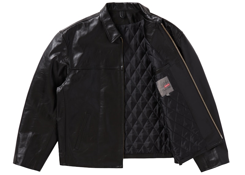 Supreme Yohji Yamamoto Leather Work Jacket Black Men's - FW20 - US