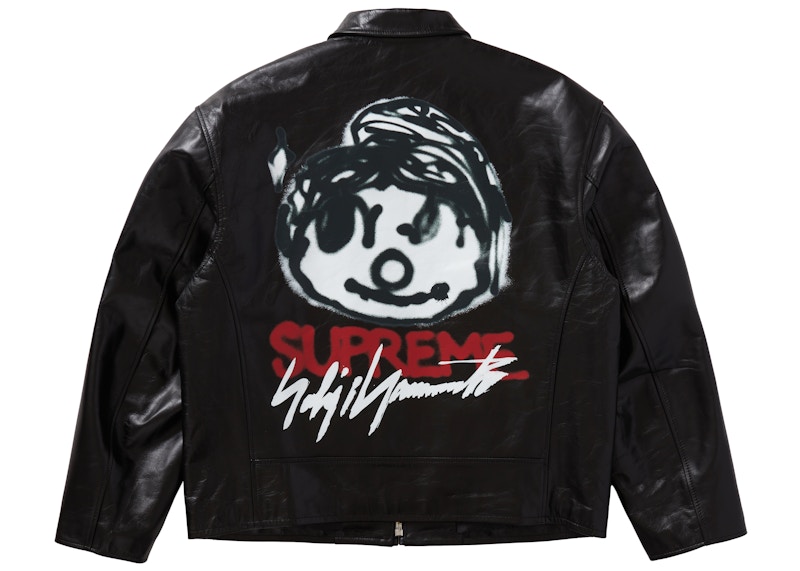 Supreme Yohji Yamamoto Leather Work Jacket Black メンズ - FW20 - JP