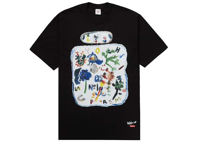 Supreme Yohji Yamamoto Paint Tee Black Men's - FW22 - GB