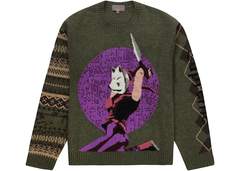 Pre-owned Supreme Yohji Yamamoto Tekken Sweater Olive | ModeSens