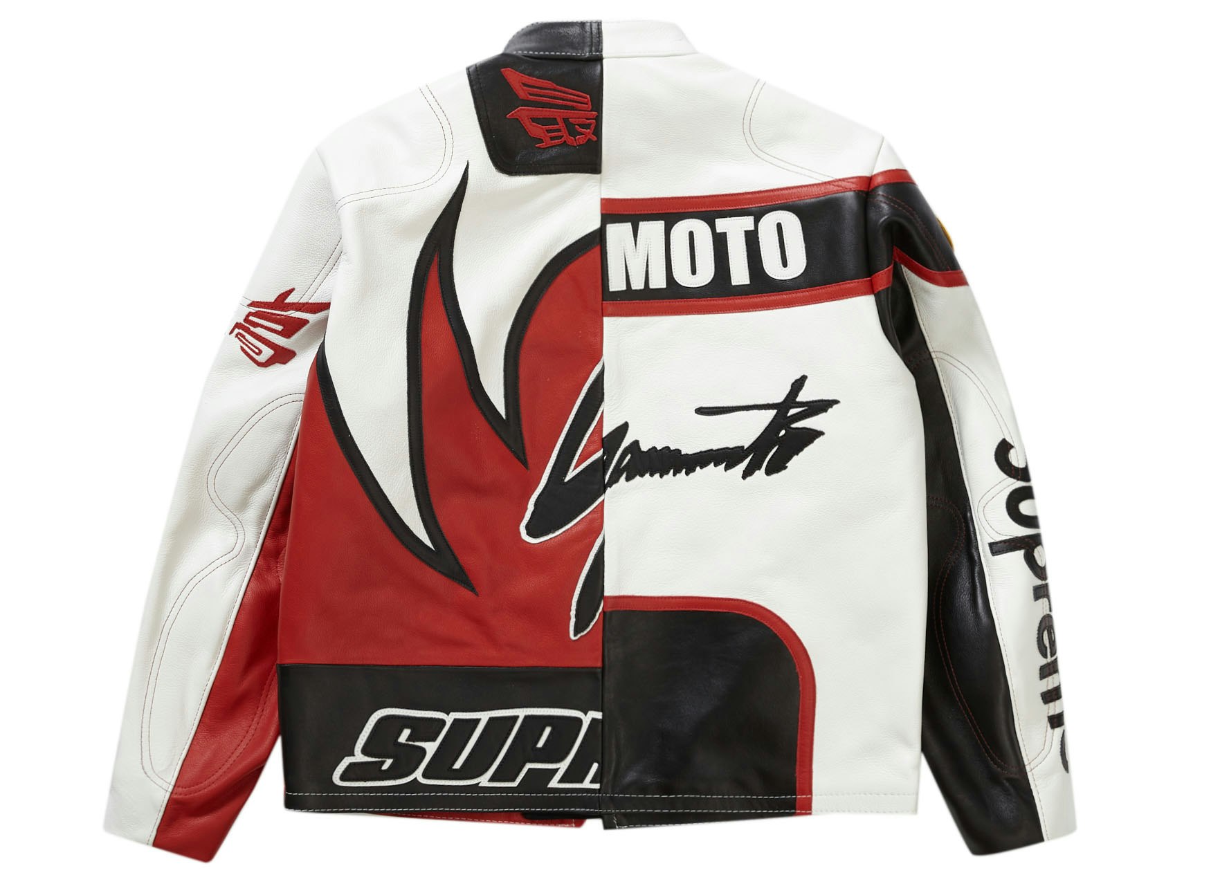 Supreme Yohji Yamamoto Vanson Leathers Split Jacket White - FW22 - GB