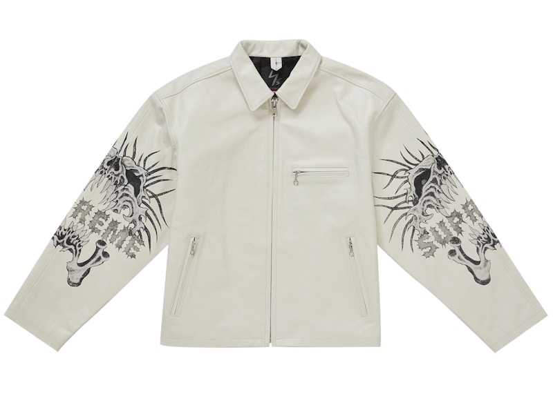 Supreme Y's by Yohji Yamamoto Leather Jacket White メンズ - FW25 - JP