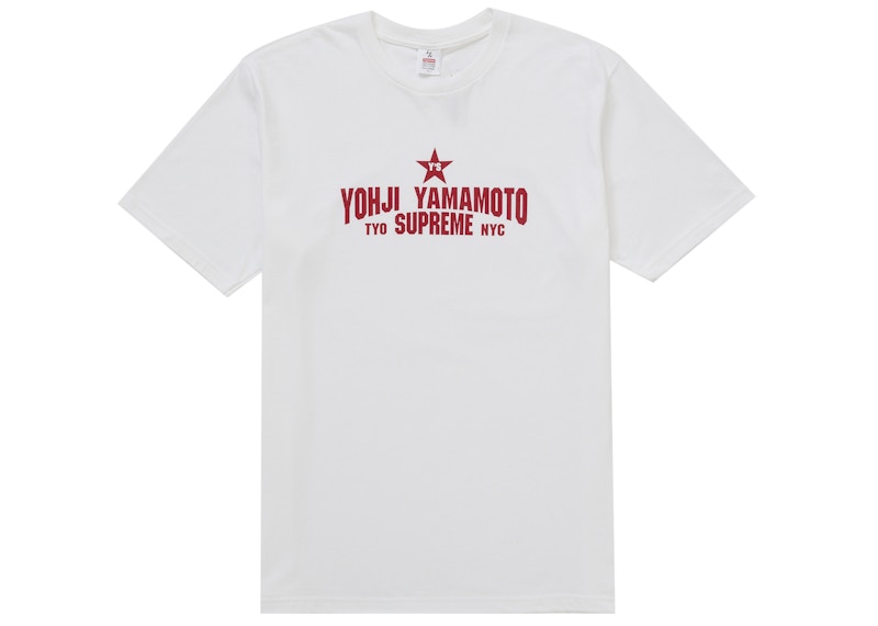 Supreme Y's by Yohji Yamamoto Star Tee White Men's - US