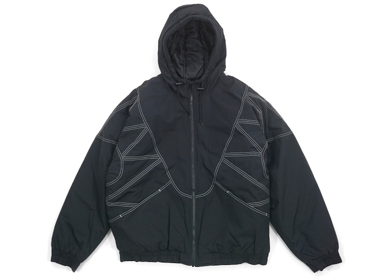 Supreme Zig Zag Stitch Puffy Jacket Black Men's - FW18 - US