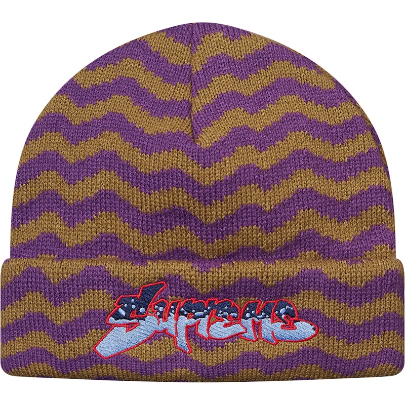 supreme zig zag beanie