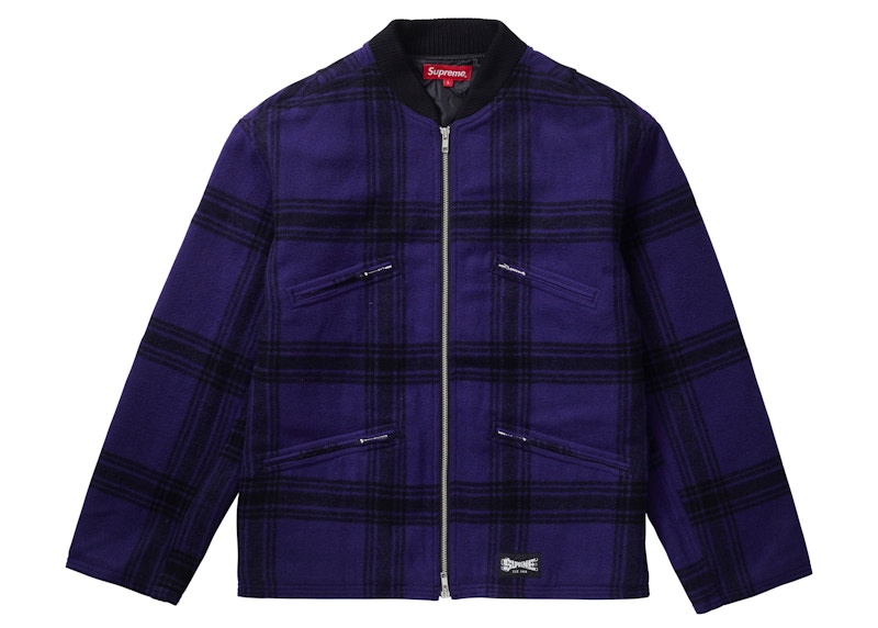 Supreme Zip Car Jacket Purple Men's - SS19 - US