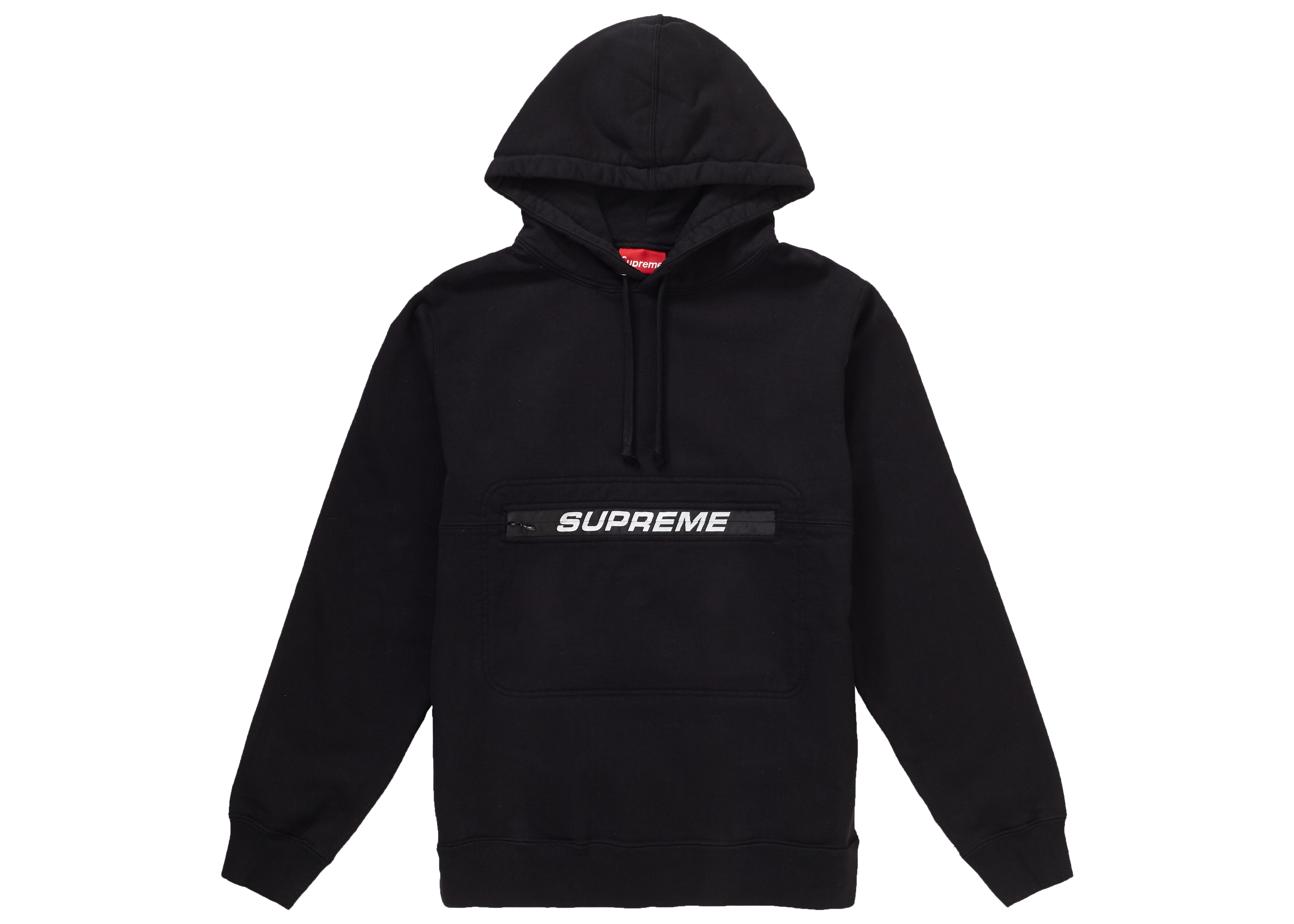 Supreme Zip Pouch Hooded Sweatshirt Black