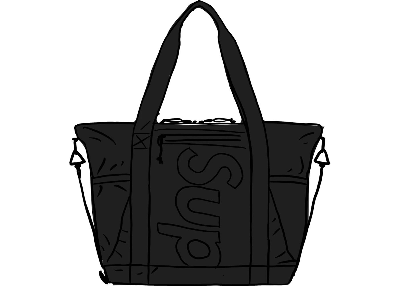 Zip Tote Black Supreme Tote Bag Supreme Tote Bag